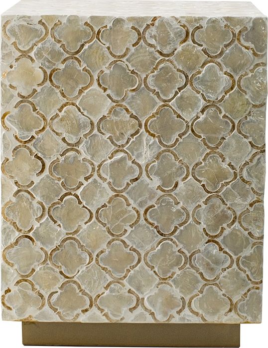 Столик акцентный из раковин устриц Glasar 46961