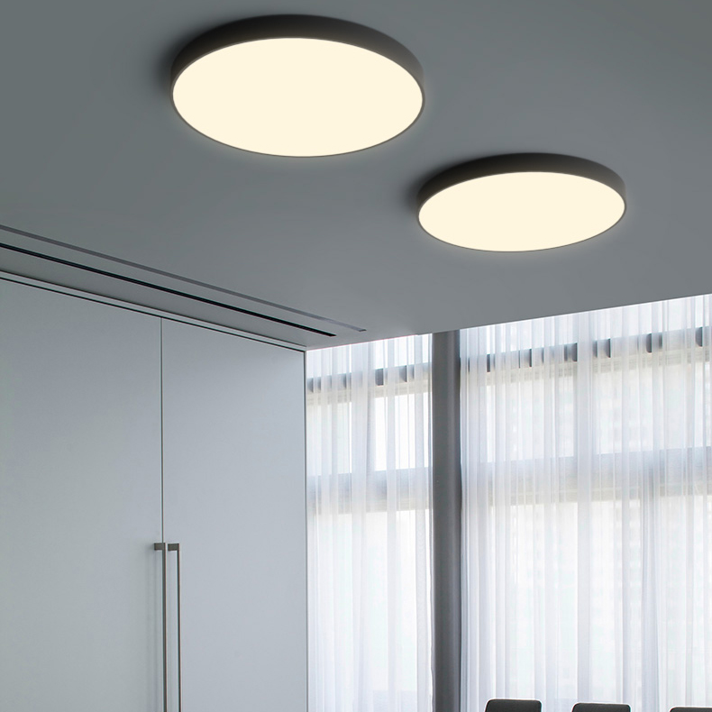 Потолочный светильник DISC BW D60 Black by ImperiumLoft