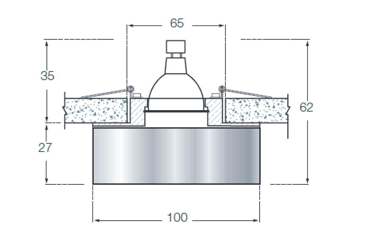 Встраиваемый светильник Donolux DL138CH/White-Black