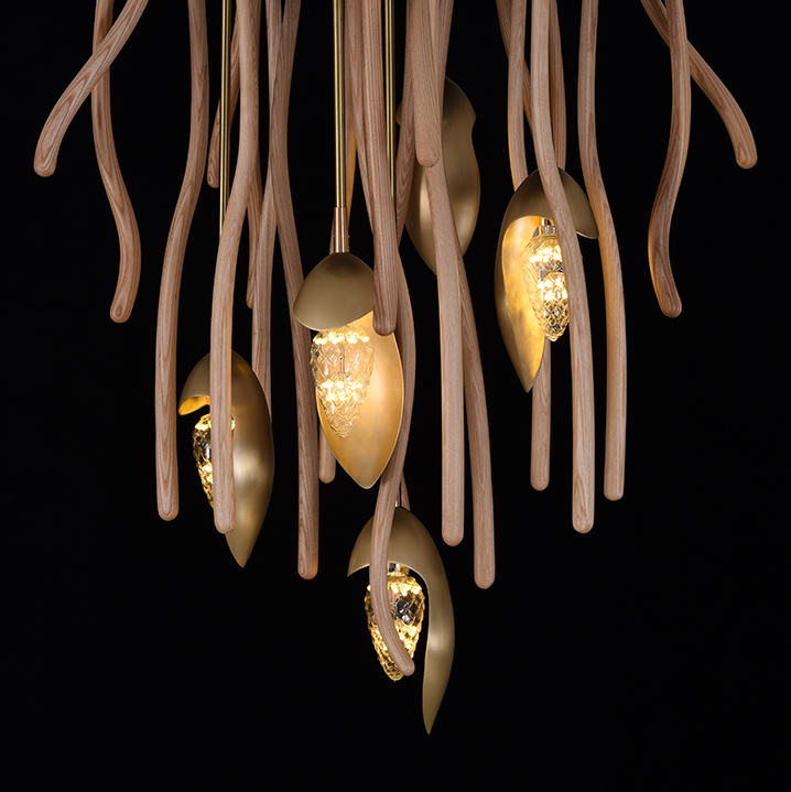 Потолочный светильник TUSKET MORE L4 Light brown by ImperiumLoft