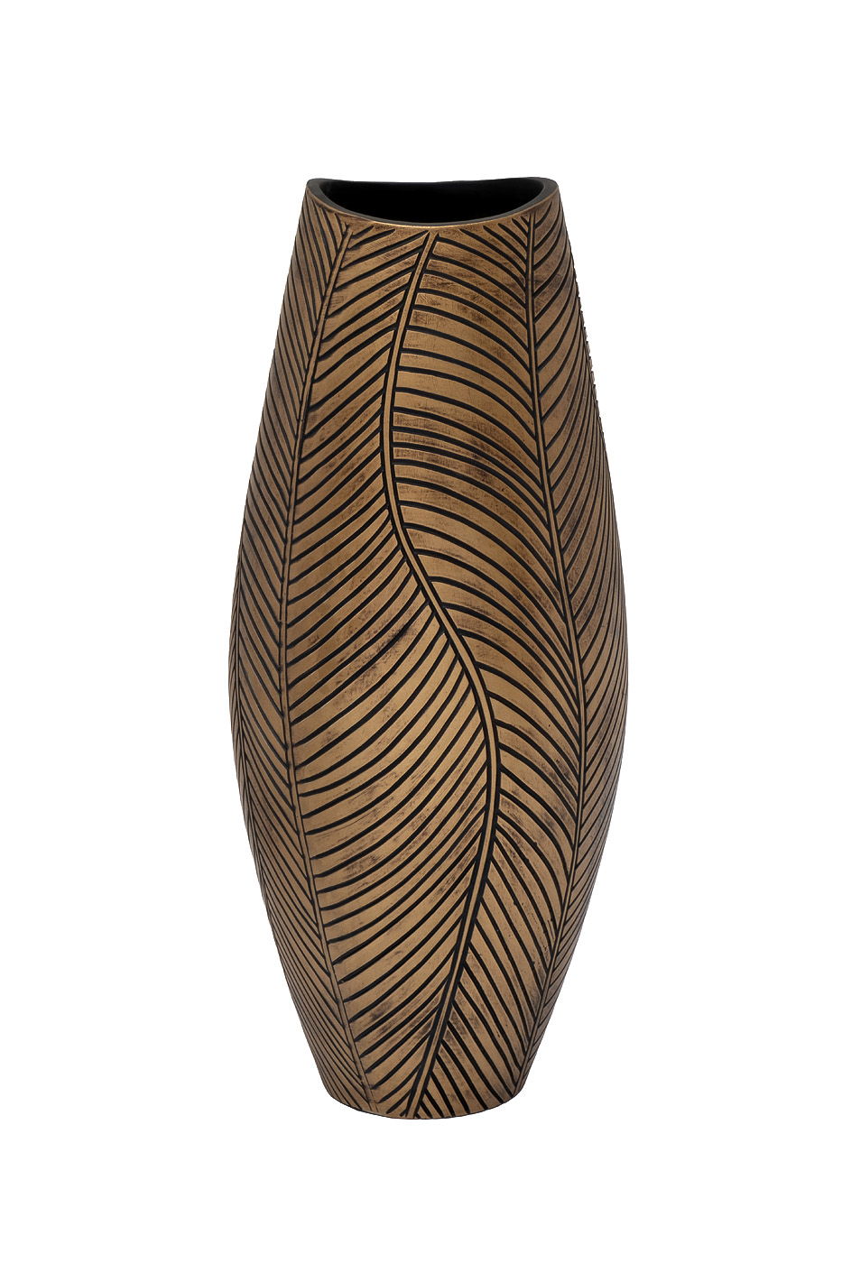 Кашпо коричневое с золотом Garda Decor ZS2104-21