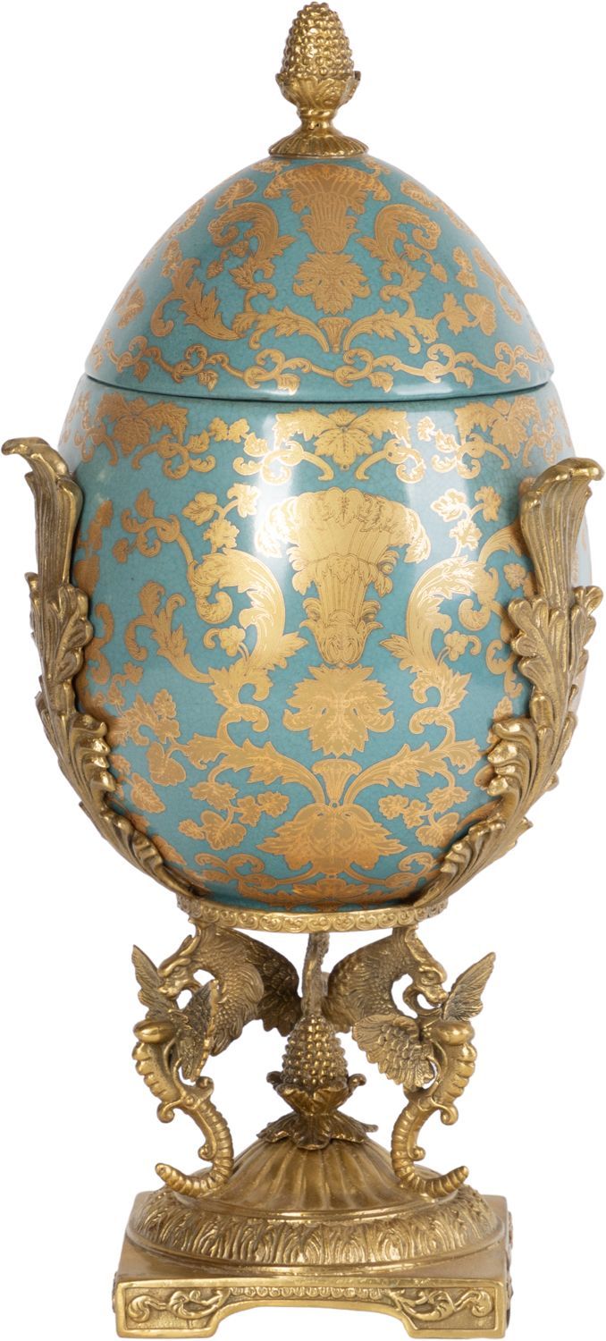 Шкатулка яйцо Glasar 31G0071/B747C/NB4199