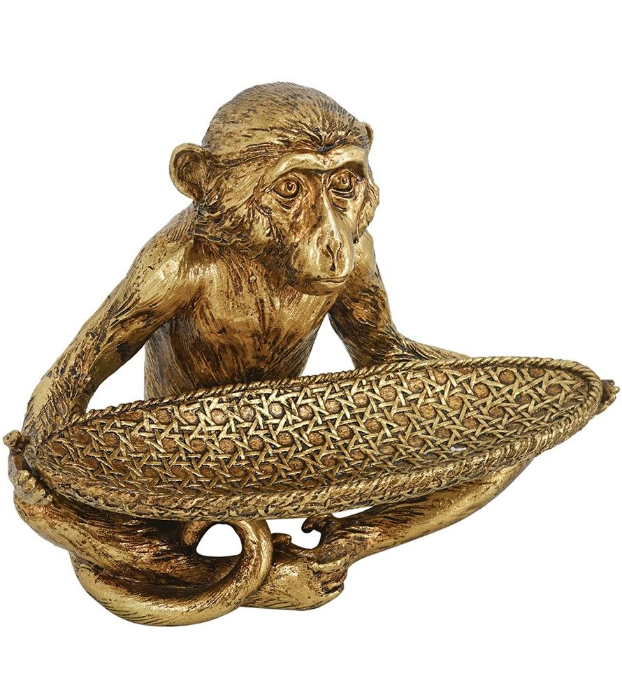 Блюдо в руках обезьяны Glasar 72433