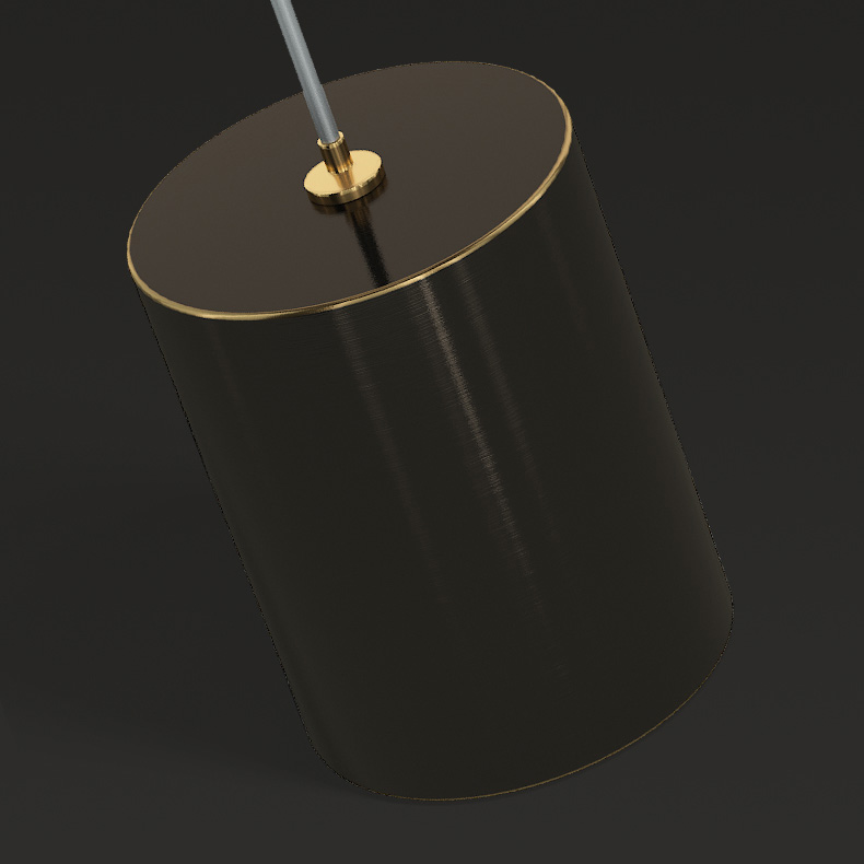 Подвесной светильник CARIA H40 Black by ImperiumLoft