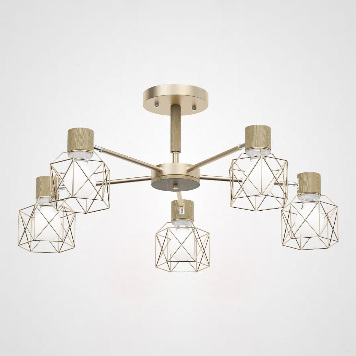 Потолочная Люстра Corf B3 Champagne 5 Lamps By Imperiumloft