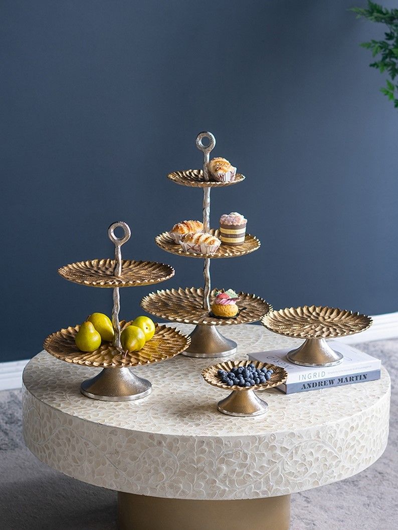 Блюдо сервировочное двухъярусное Glasar 83768