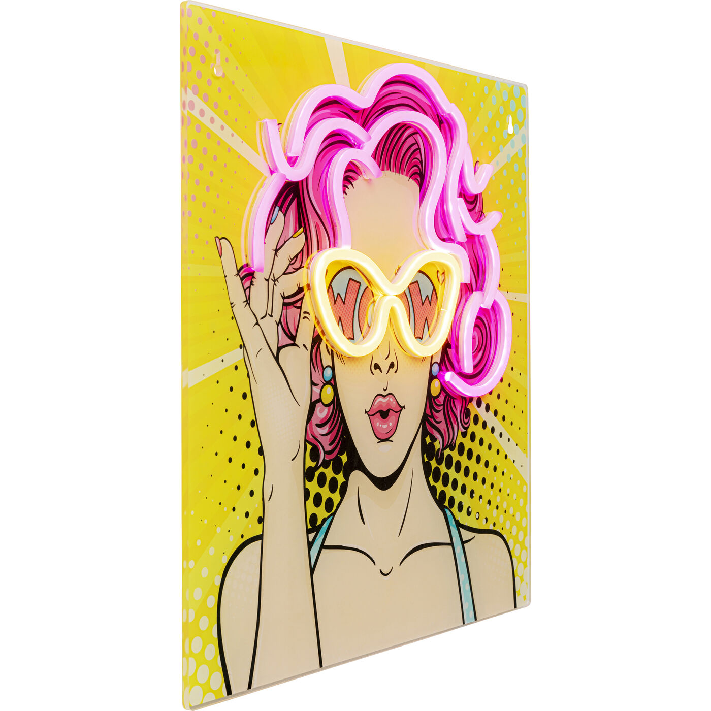 Картина стеклянная Beauty LED 39x39cm KARE 58143