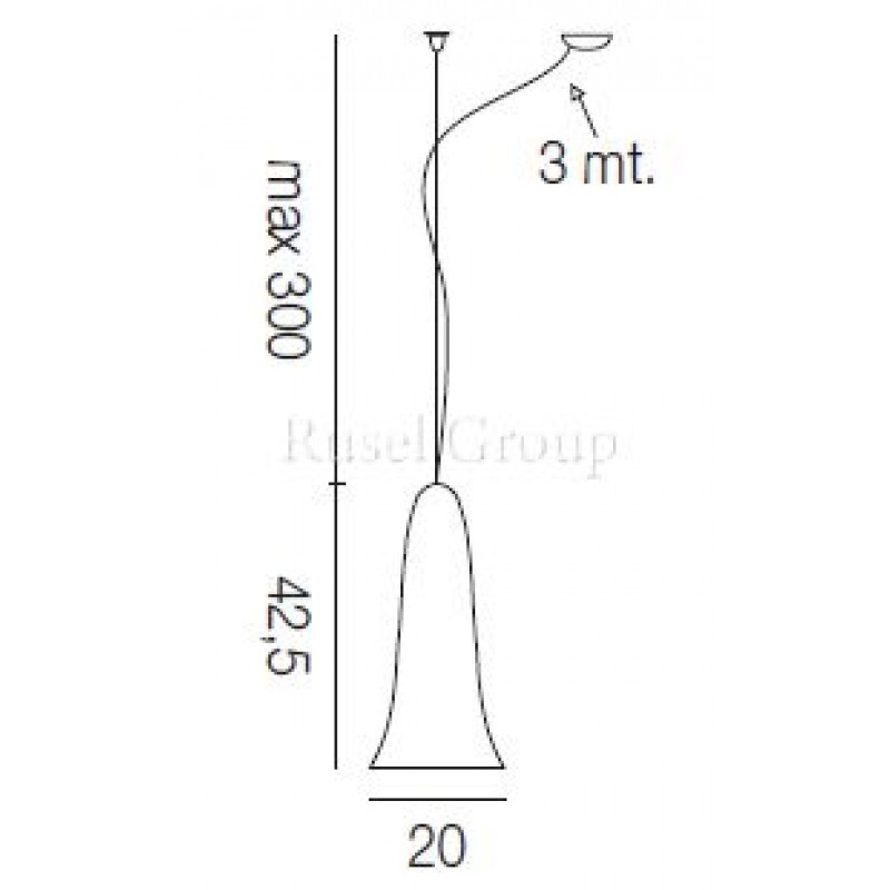 Подвесной светильник Vistosi GOTO SP P D1