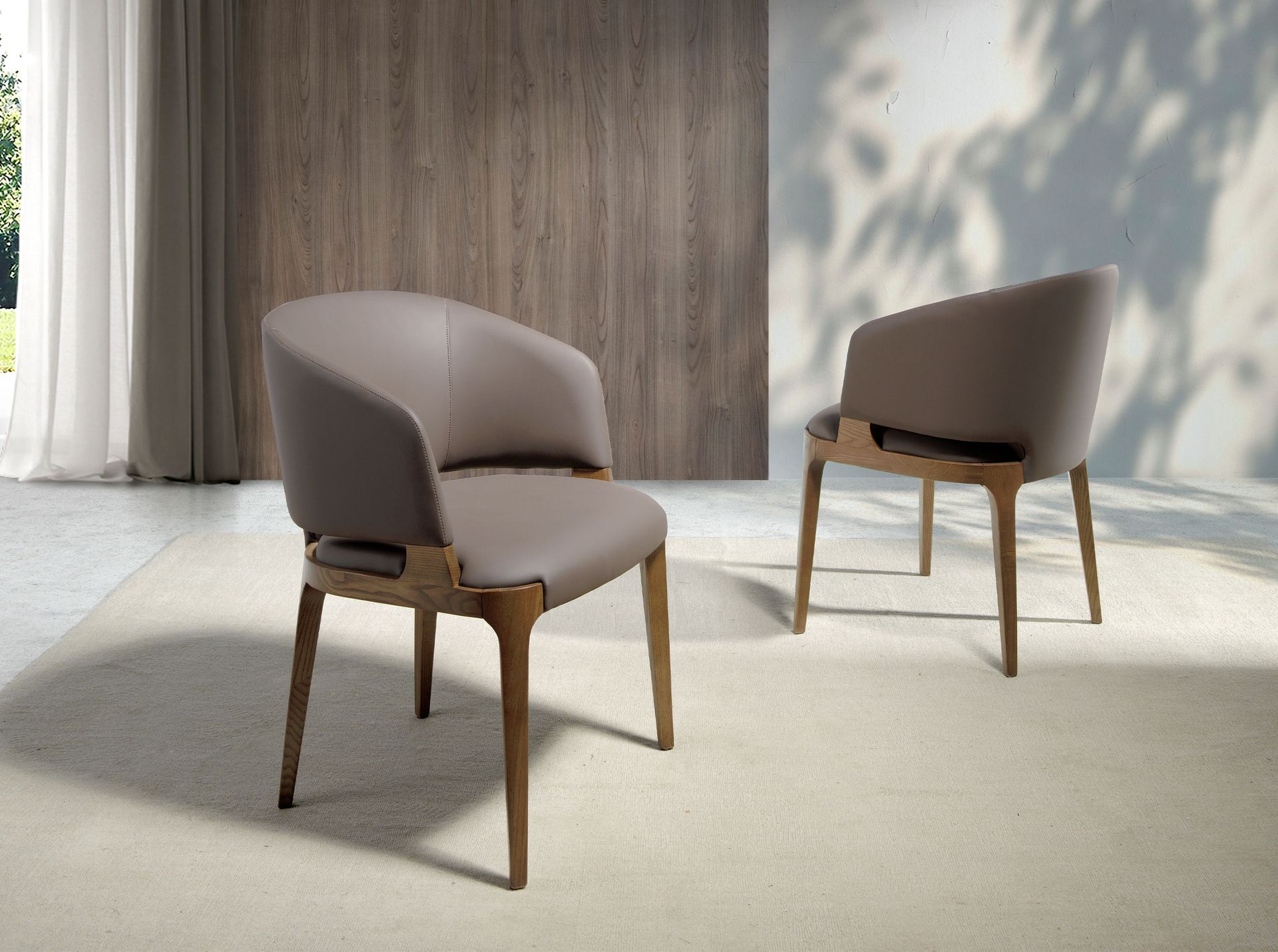 Стул 4108/ACH21093 из экокожи и основой из массива ясеня Angel Cerda