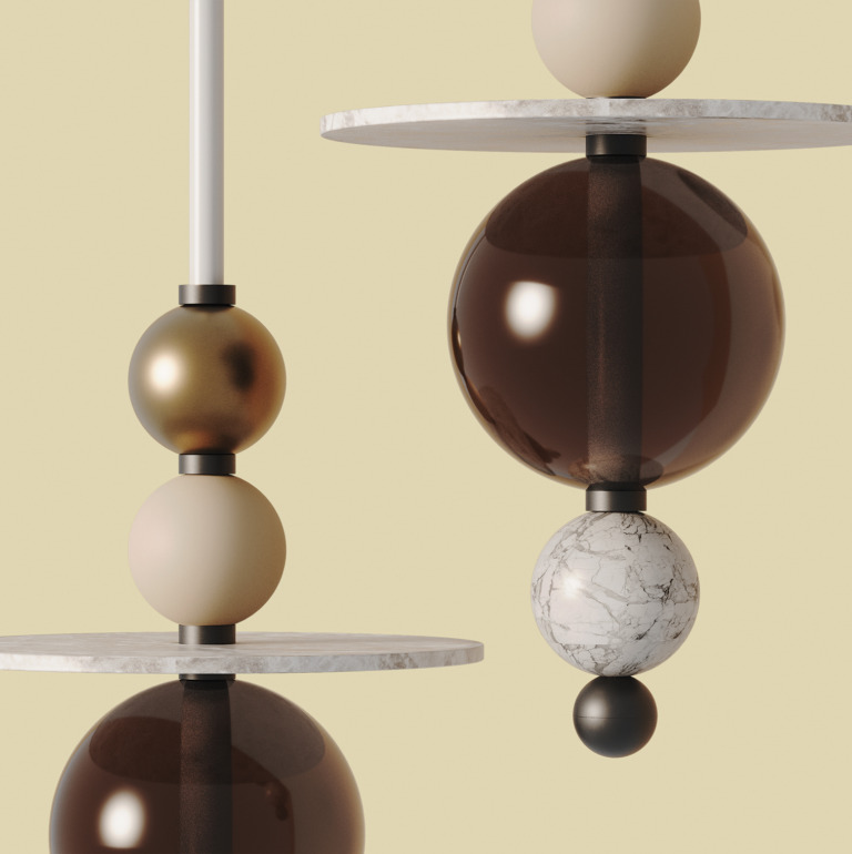 Подвесной светильник Yma C134 с аксс. 1347/20/TRA, 1347/25/ALAB, 1347/MARMOL, 1347/METAL, 1347/RESIN Aromas del Campo