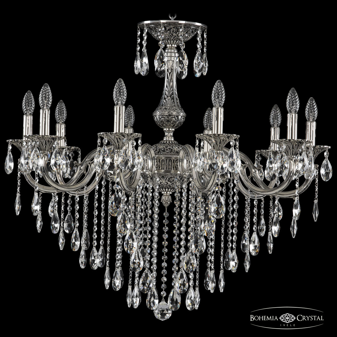 Люстра бронзовая с хрусталём 72101/10/300 B NB