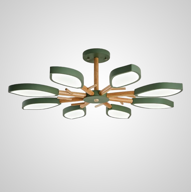 Подвесная люстра FRIM L8 Green by ImperiumLoft