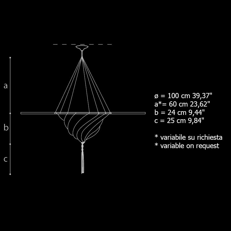 Подвесной светильник Archeo Venice Design 201.DB
