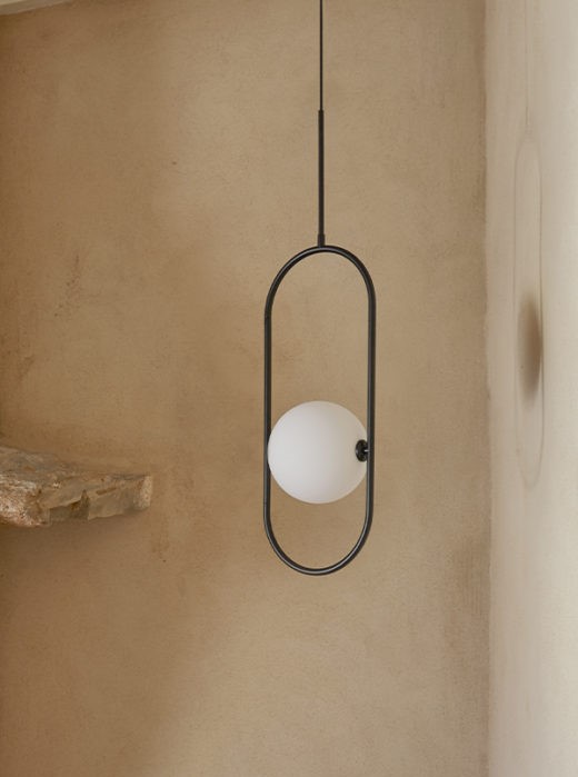 Подвесной светильник Abbacus черный 1L Aromas del Campo