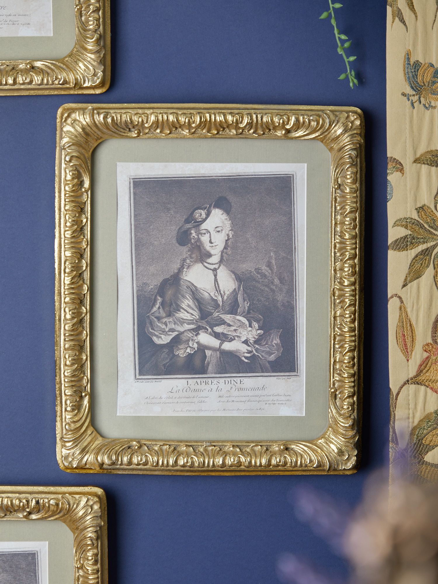 Панно настенное Дама в шляпе, под старину Glasar 28-690