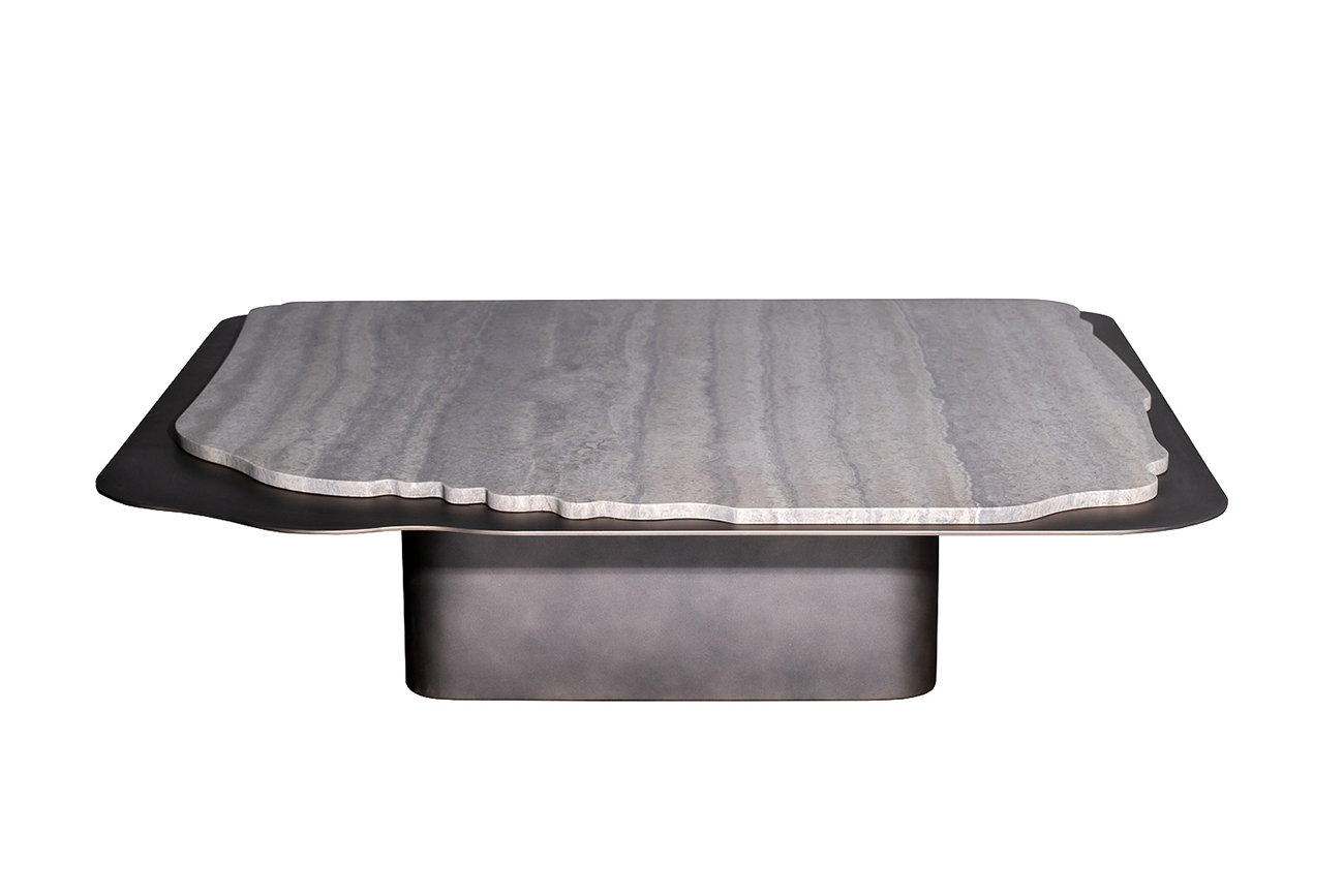 Стол журнальный Travertine 120*120*29 Garda Decor 58DB-24056