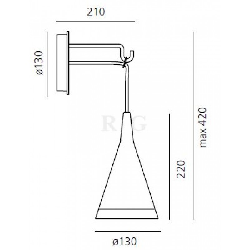 Настенный светильник Artemide Vigo LED Wall Black