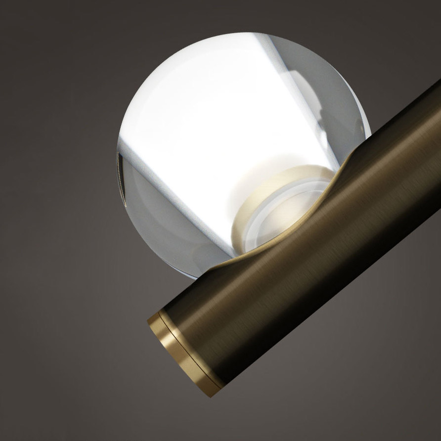 Настенный светильник ILIANA WALL A Brass Black by ImperiumLoft