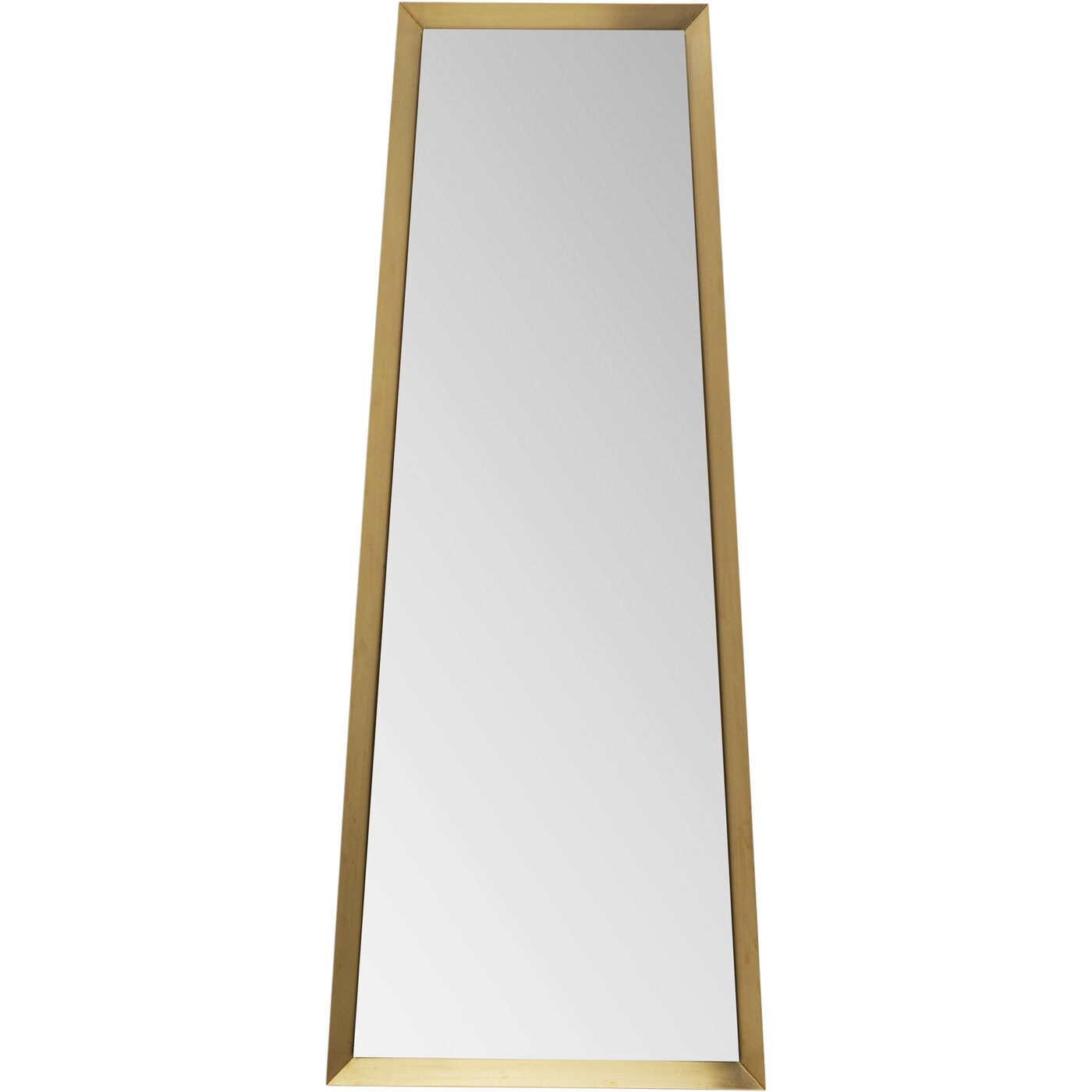 Зеркало настенное Arezzo Brass Trapez 65(45)x160 см KARE 87854