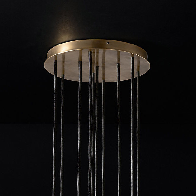 Подвесной светильник Restoration Hardware Boule De Cristal Round Cluster 14" Lacquered Burnished Brass