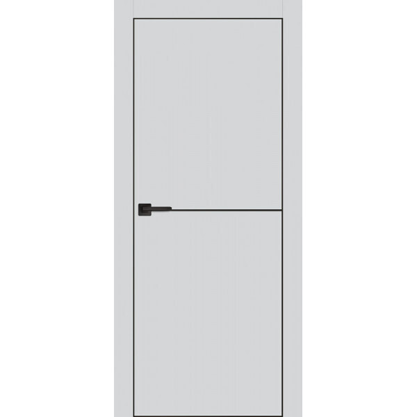 Межкомнатная дверь Graf PX-19 черная кромка с 4-х ст. Агат (1900 х 600)