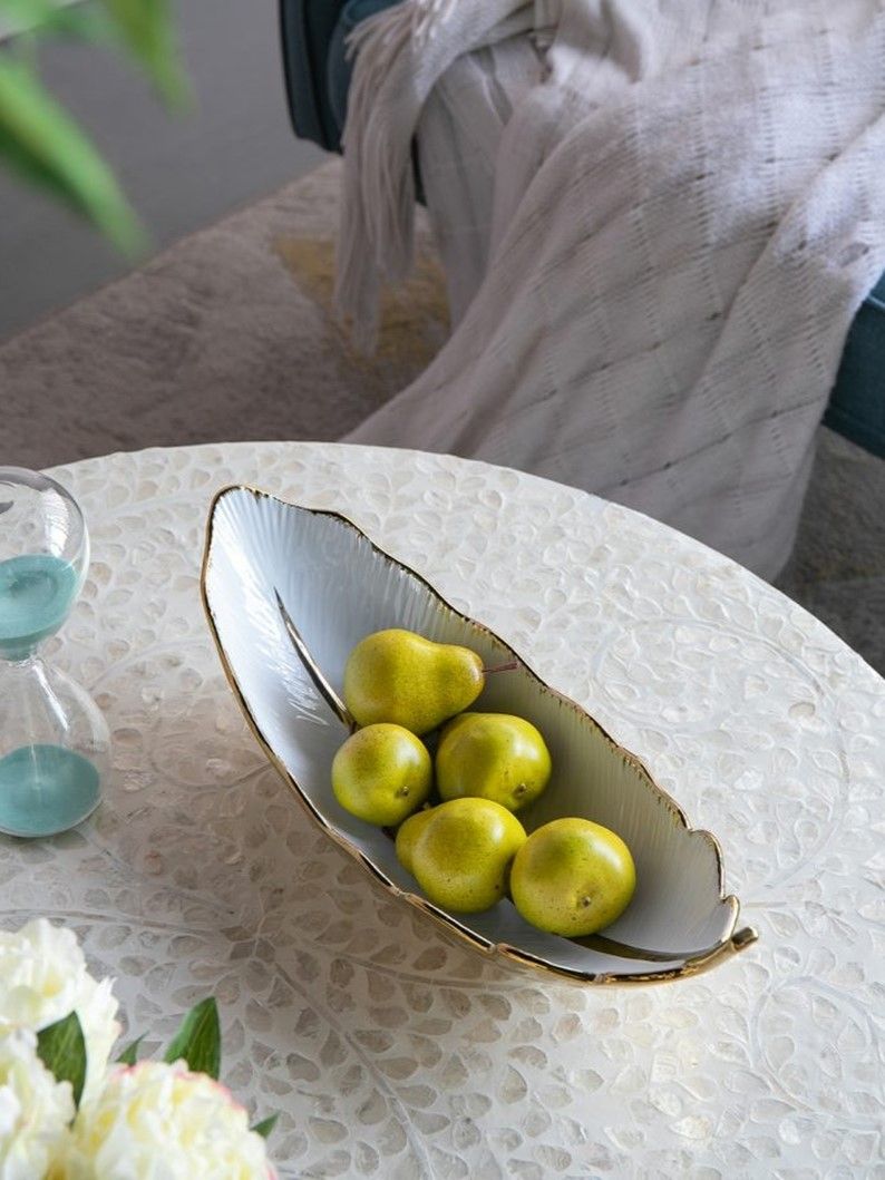 Блюдо декоративное Лист Glasar 8850