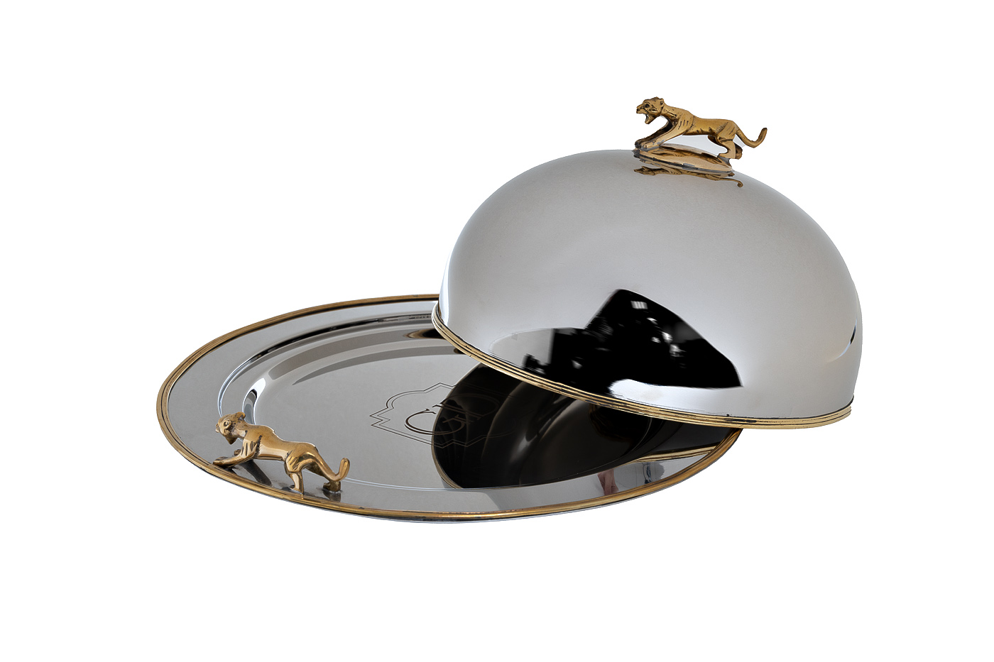 Блюдо декоративное с крышкой Леопард ром Garda Decor 95IM-16540