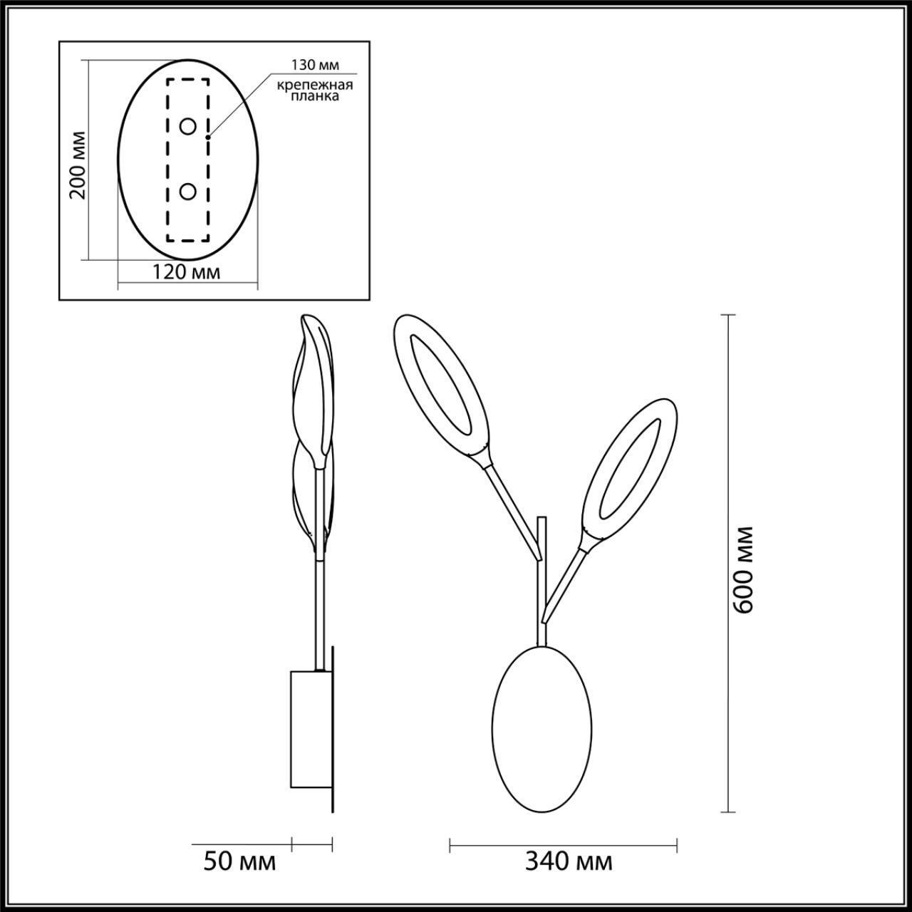 Настенный светильник Odeon Light 3903/14WL