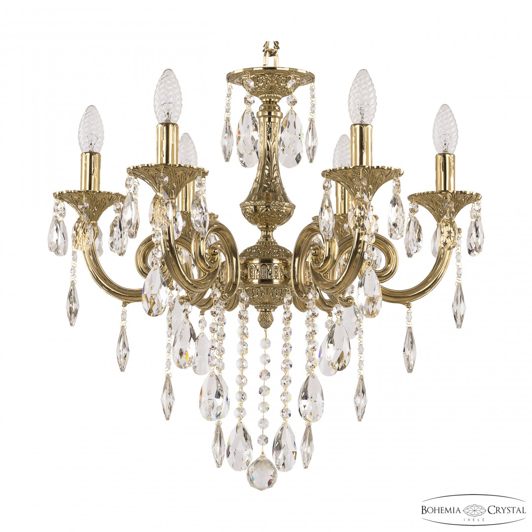 Люстра бронзовая с хрусталём 72117/6/175 B G