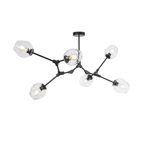 Люстра Адель Branching Bubble Chandelier L6 Black Amber by ImperiumLoft