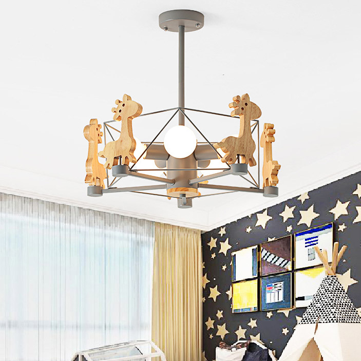 Потолочная люстра GIRAFFE Star Grey by ImperiumLoft
