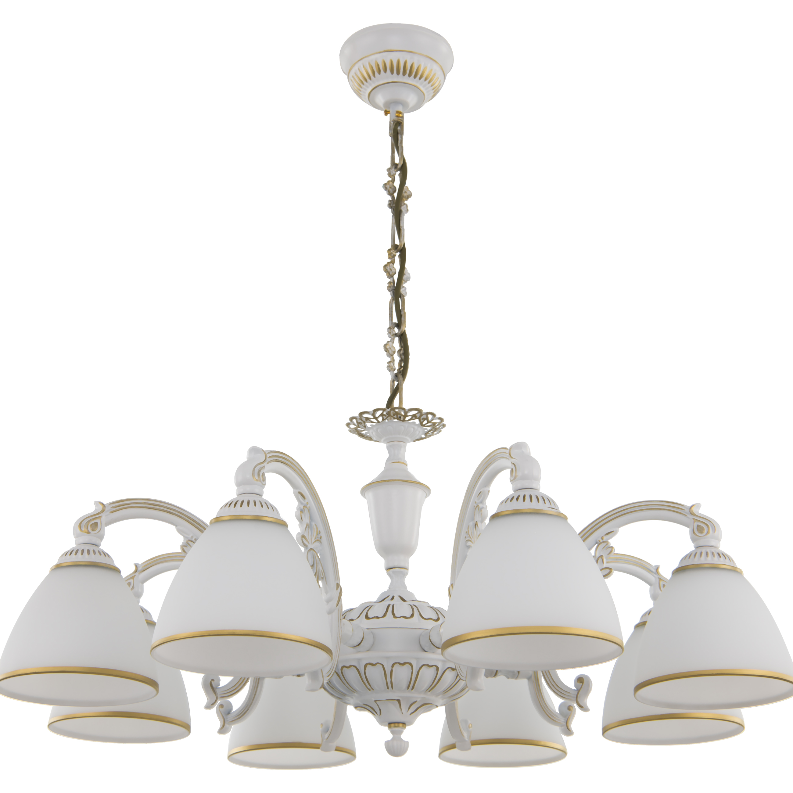 Люстра с плафонами 341837/8 WT+G Arte Milano