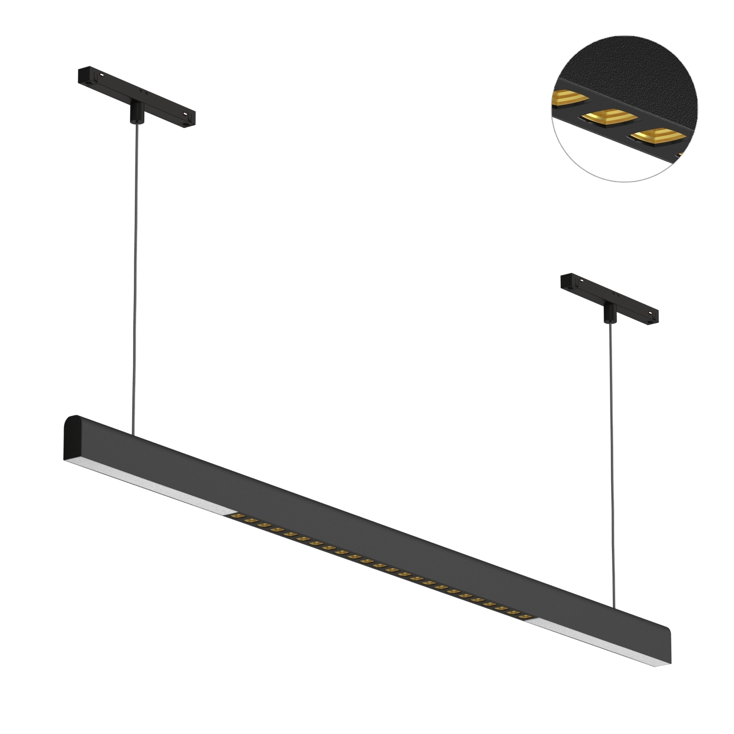 Светодиодный светильник для магнитной системы Ledron Sagi Combo T 1010 Black-Gold 3000K