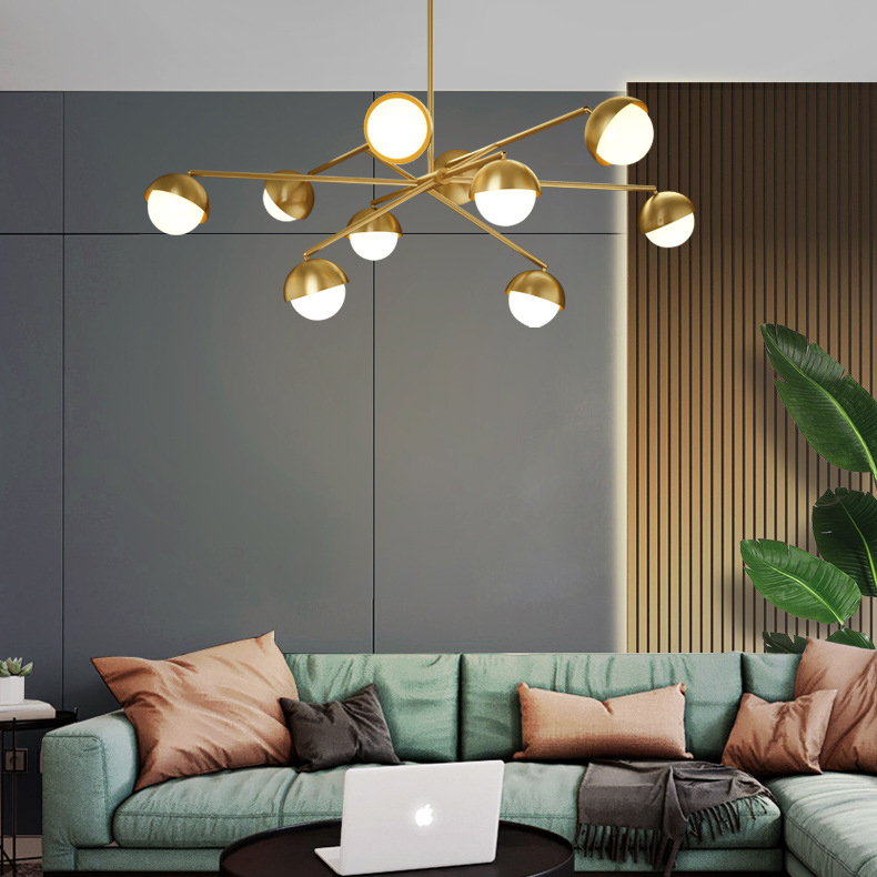 Потолочная люстра KENDALL L6 Black Gold by ImperiumLoft