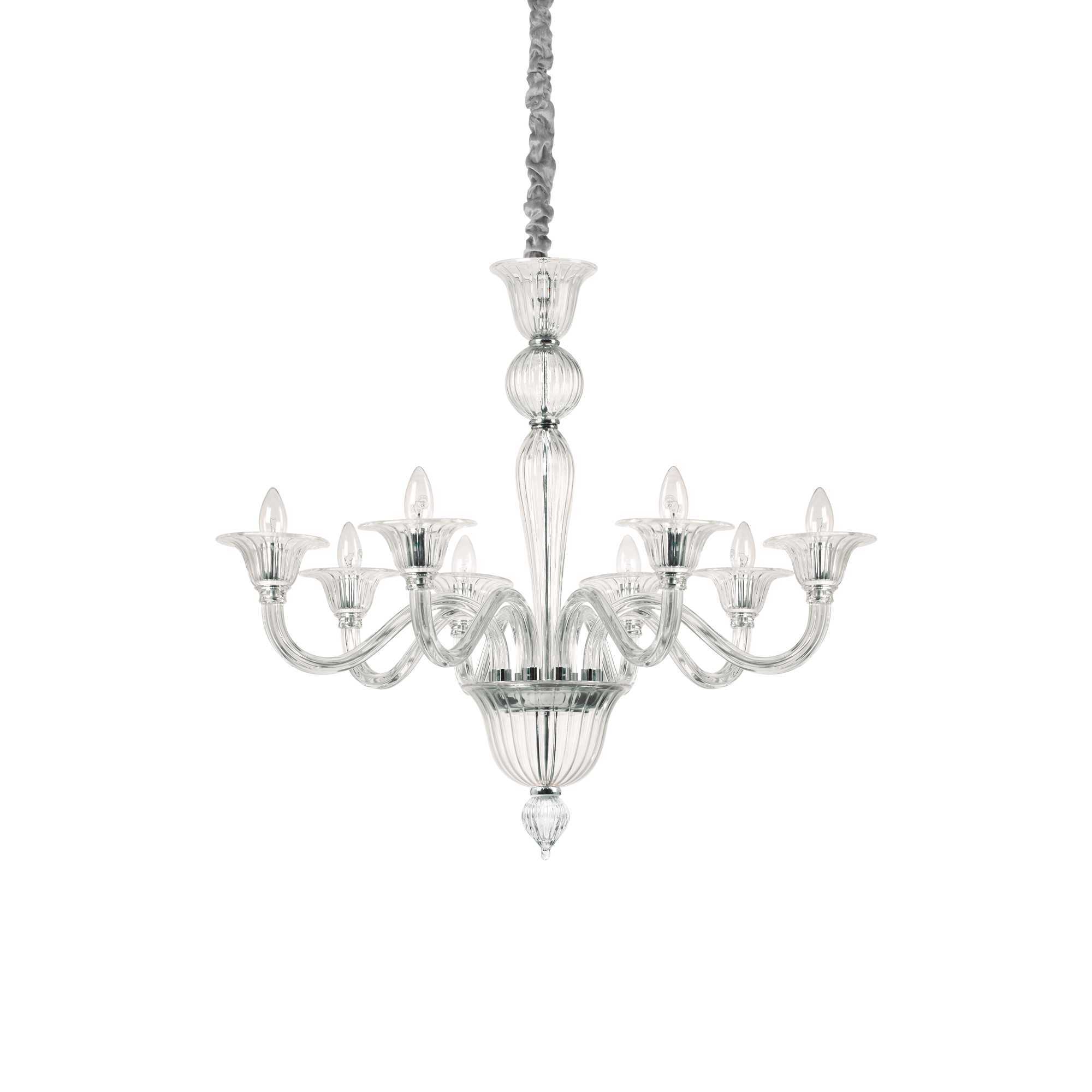 Потолочный светильник Ideal Lux BRIGITTA SP8 TRASPARENTE 199382