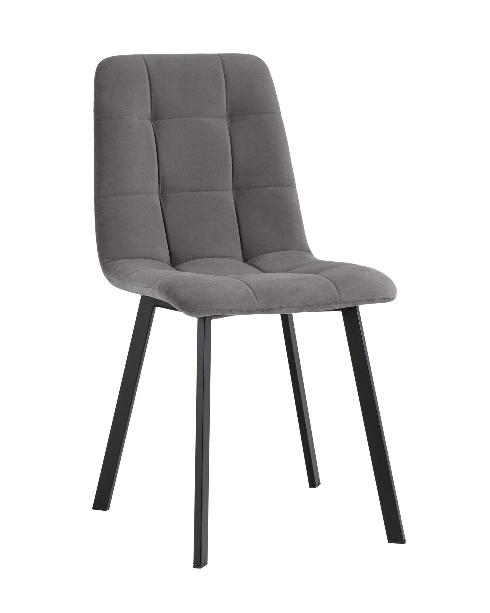 Стул Oliver Square велюр темно-серый Stool Group