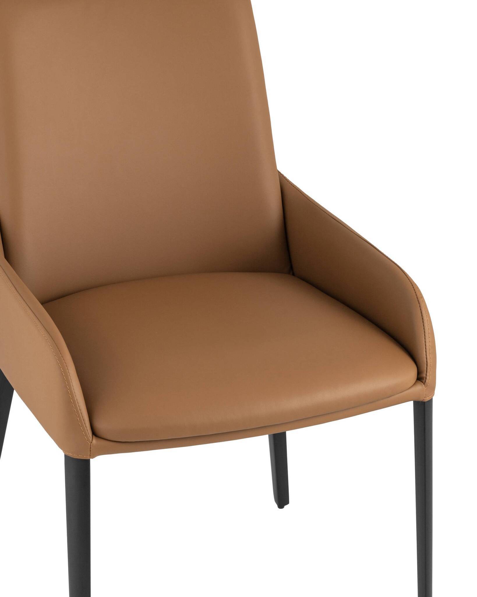 Стул Челси экокожа коричневый Stool Group