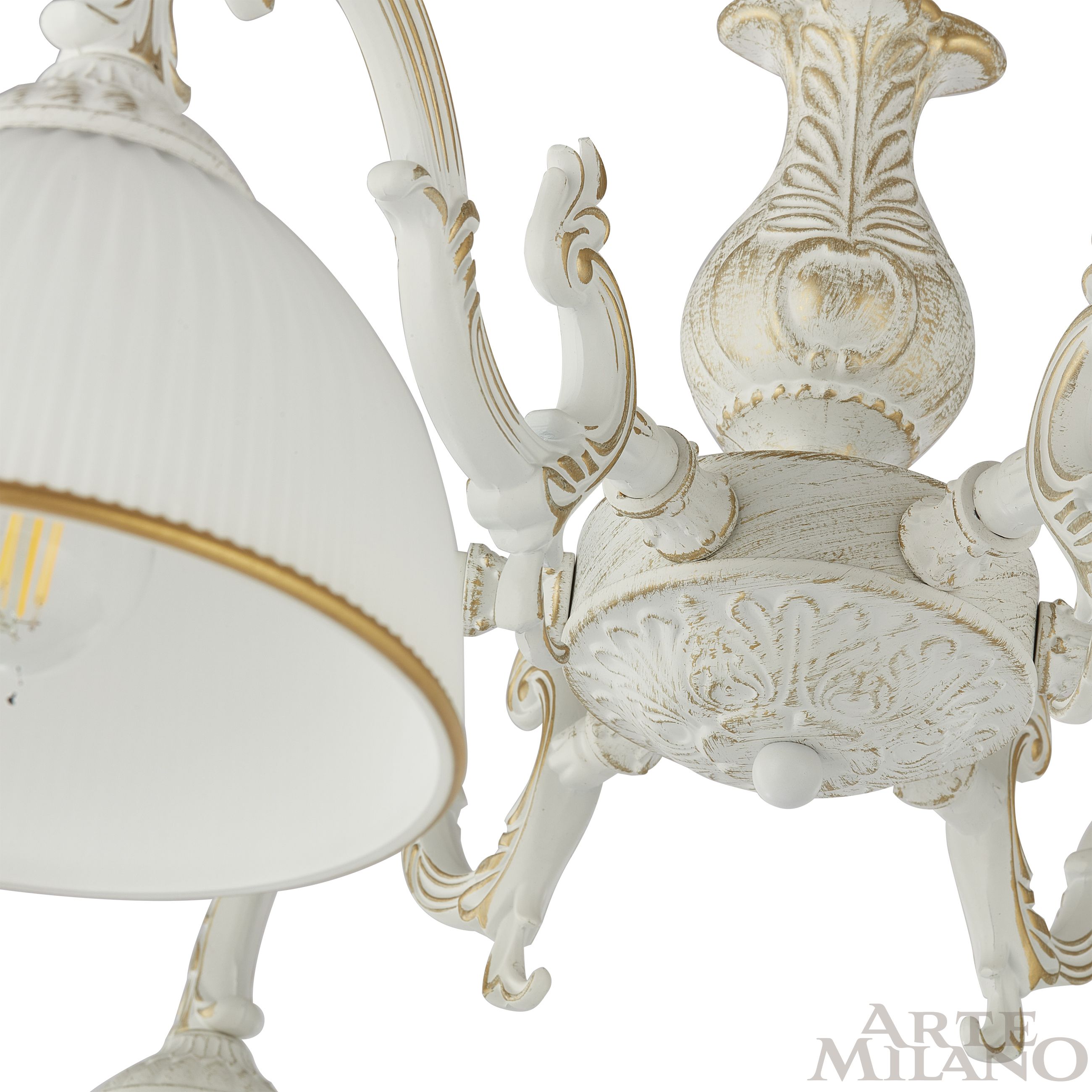 Люстра с плафонами 346410/6 WT+G Arte Milano
