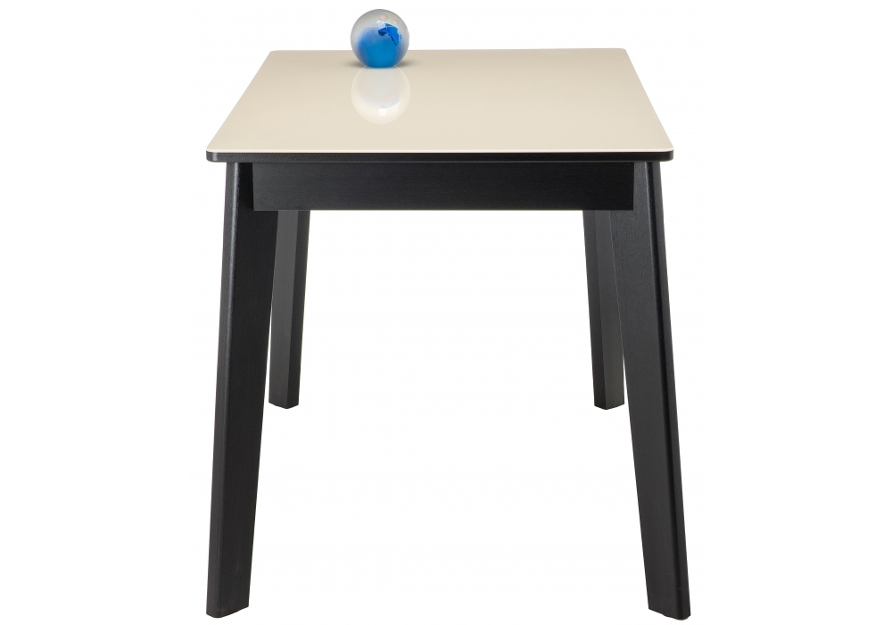 Стол стеклянный Woodville Арья венге / сливочно-кремовый 462407