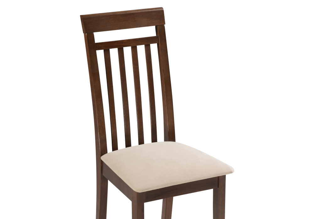 Стул деревянный Woodville Лорнис сливочный раф / темный орех 527067