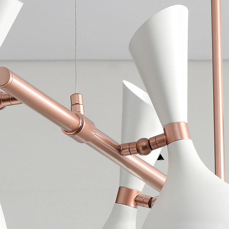 Подвесной реечный светильник TRUMPET LINE L85 Black by ImperiumLoft