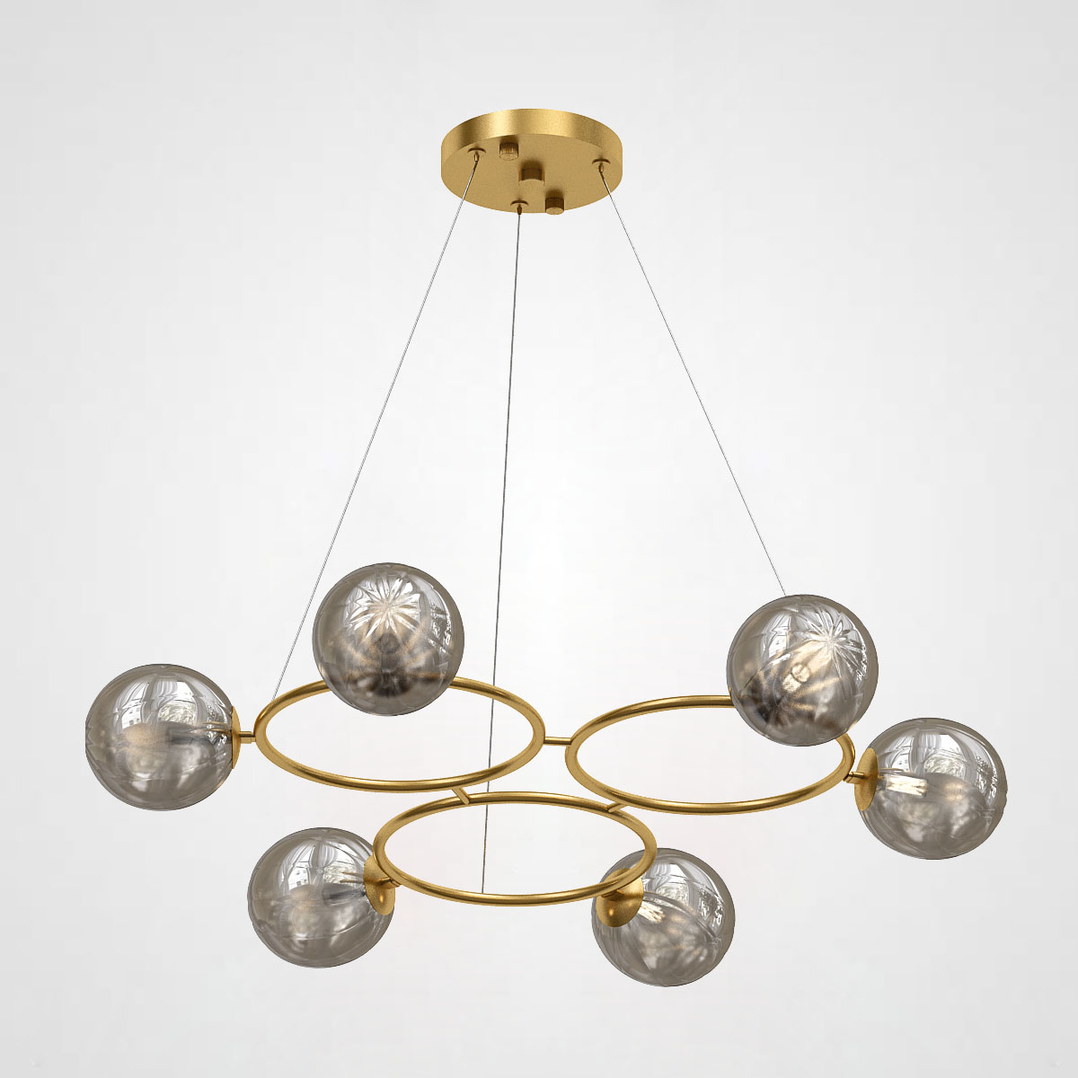 Подвесная люстра SILVANA RING L6 by ImperiumLoft