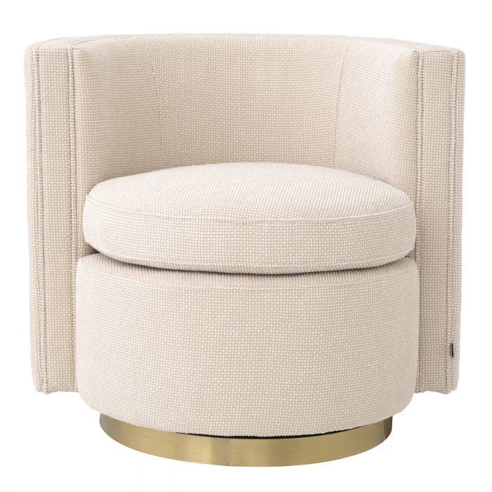 Вращающееся кресло Eichholtz Amanda beige 116339