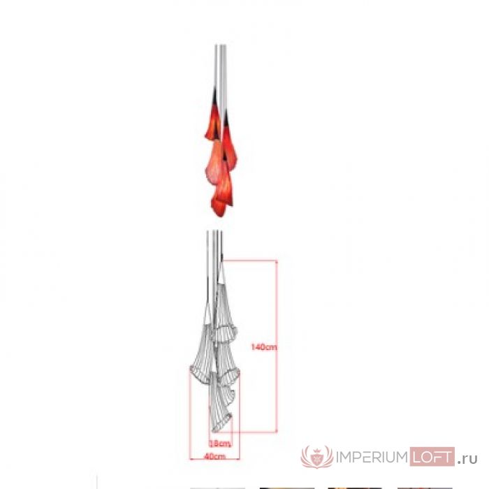 Люстра Aqua Creations Lighting Chilli chandelier 5S by ImperiumLoft