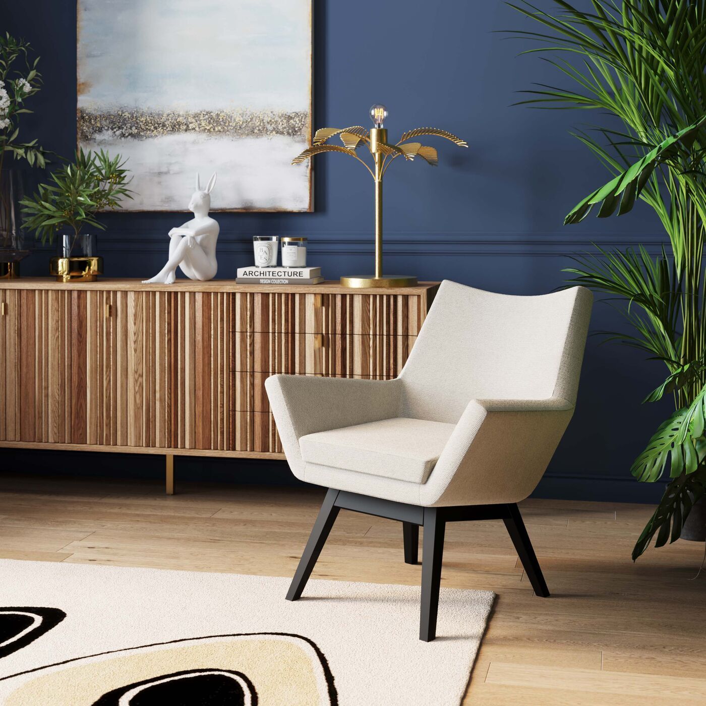 Стул с подлокотниками KARE Pixie 86856