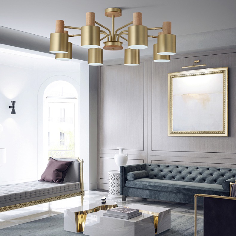 Подвесная люстра INGRID 8 metal by ImperiumLoft