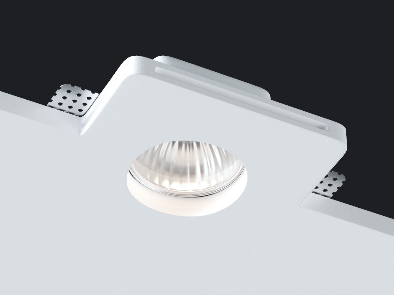 Светильник встраиваемый гипсовый Donolux DL271R1W