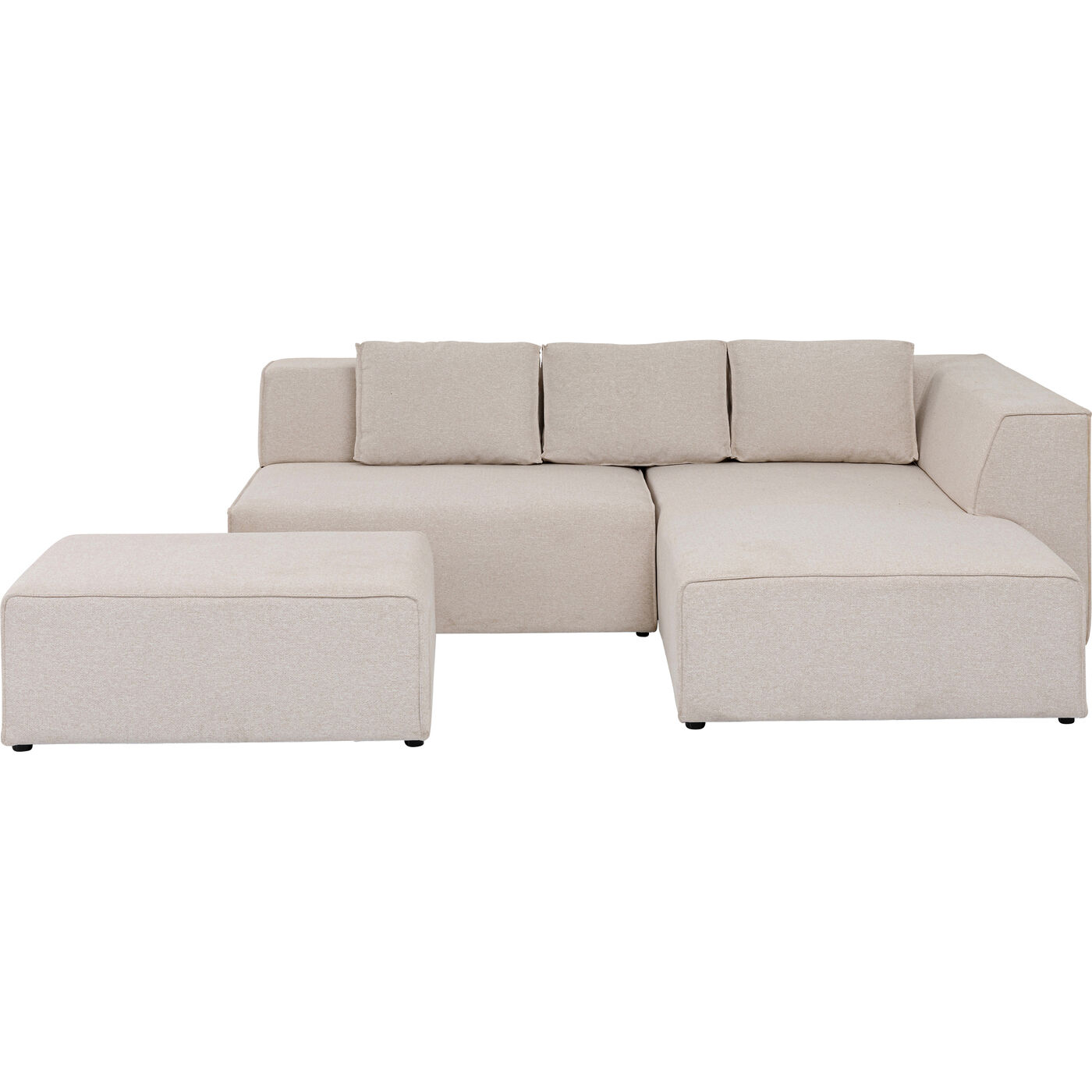 Диван угловой левосторонний Infinity Ottomane Creme Right KARE 85494