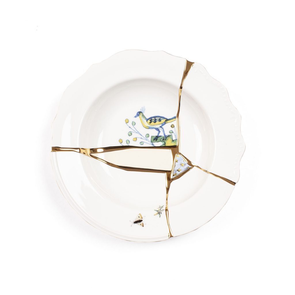 Тарелка глубокая Seletti Kintsugi 09621
