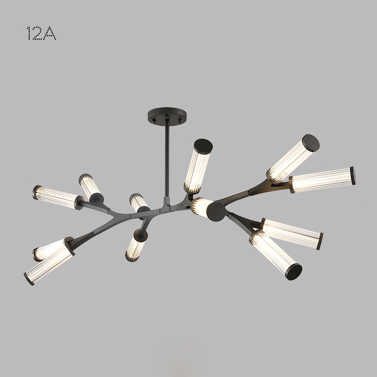 Подвесная люстра RAMOSE А12 Золото by ImperiumLoft